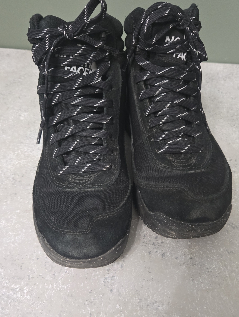 The North Face Womens Black Lace-Up Hiking Boots